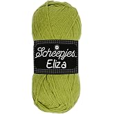 Scheepjes Eliza Yarn, 100 g (3.5 oz), 100% Polyester, Lime Slice 211