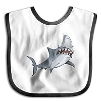 Funny Cartoon Shark Infant Toddler Bibs Super Absorbent Cute Design Baby Bib Funny Baby Shower - Gift