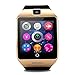 Bluetooth Smart Watch Phone Pandaoo Smart Watch Mobile Phone Unlocked Universal GSM Bluetooth 4.0 NFC Music Player Camera Calendar Stopwatch Sync for Android iPhone Google Huawei Smartphones (Bronze)