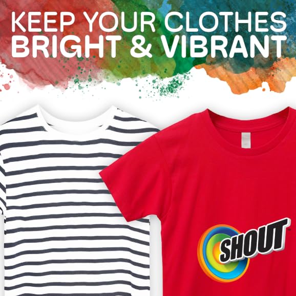 SHOUT COLOR CATCHER SHEETS FOR LAUNDRY, ALLOW MIXED WASHES, PREVENT COLOR RUNS AND MAINTAIN ORIGINAL CLOTHING, 24 COUNT (PACK OF 1)