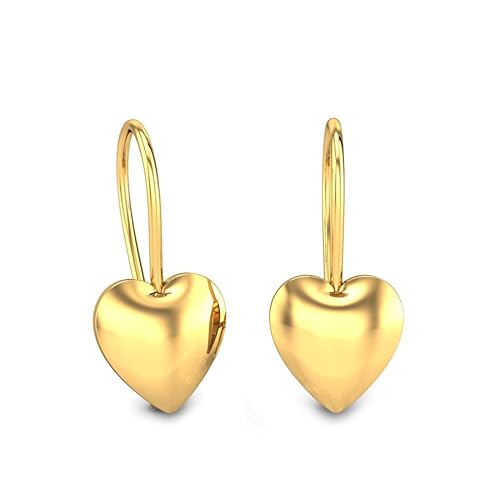 18KT Yellow Gold Drop Earrings for Girls