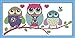 CaptainCrafts New Cross Stitch Kits Patterns Embroidery Kit - Cartoon Owl (WHITE)