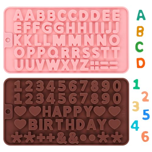Silicone Number Letter Chocolate Molds