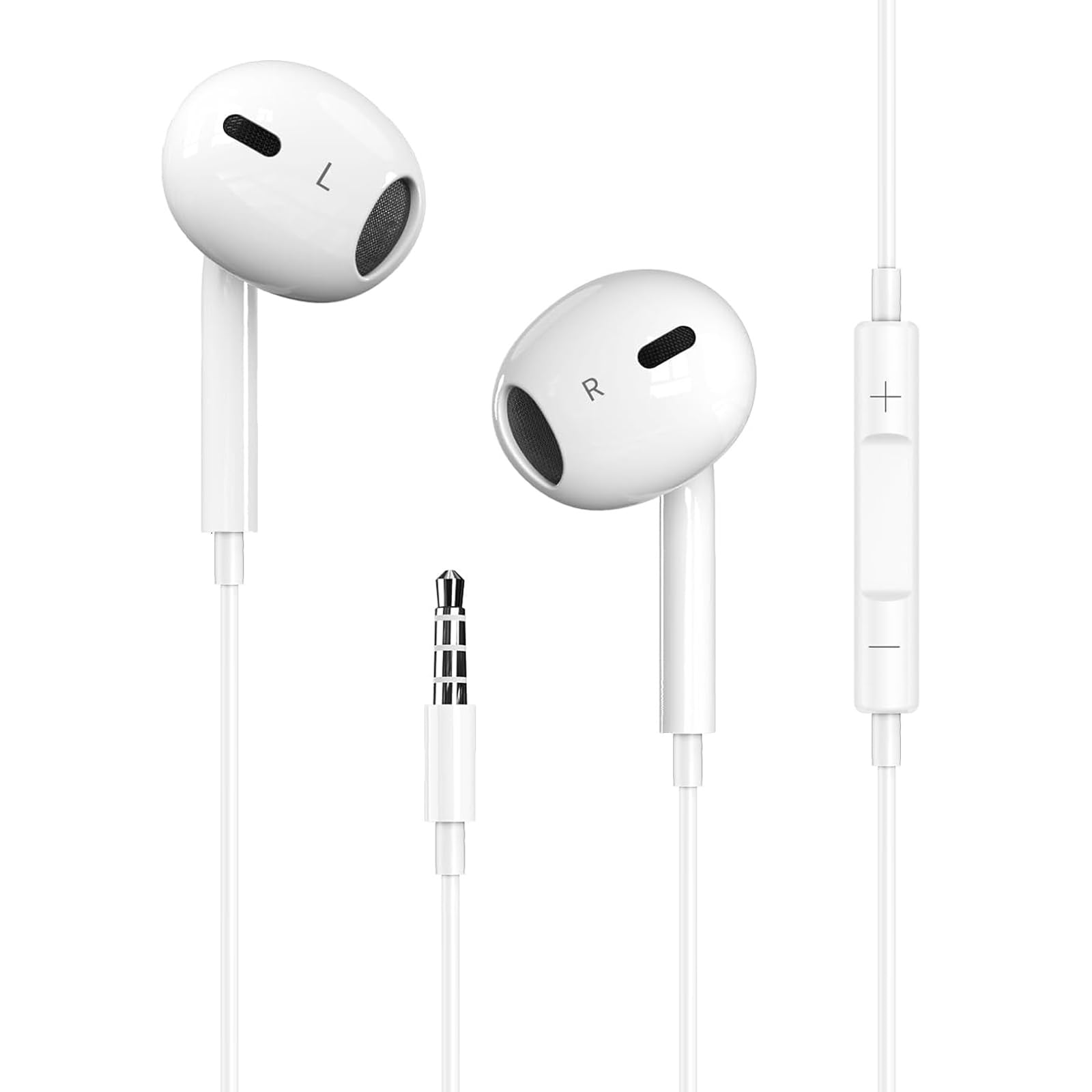 Photo 1 of 1 Pack Wired iPhone Earbuds/Wired Headphones with 3.5mm Jack Earphones[MFi Certified] with Microphone Volume Control Compatible for iPhone,iPad,iPod, Computer,MP3/4,Android Most 3.5mm Audio Devices