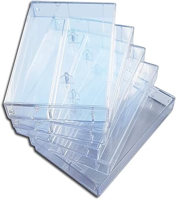 10 CAJAS TRANSPARENTES PARA CINTAS DE CASSETTE / Ref.2100: Amazon.es: Electrónica