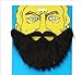 BeeSpring Fashion 1pc Funny Costume Party Male Man Halloween Beard Facial Hair Disguise Game Black Mustache