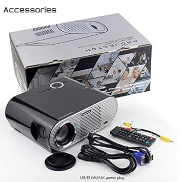 Proyector de 3200 lúmenes proyector del Beamer 720P LED LCD de los ...