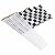 25 Pieces Checkered Flag 8 x 5.5 Inch Racing Polyester Flags on Plastic Stick ,Black & White Checkered Flag Racing Pennant Banner Flags,Decorations Supplies For Racing,Race Car Party,Sport Events