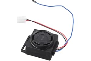 Terisass Motorcycle Alarm 130db + Alarm System 9-16V 105-125dB Motorbike Anti-Theft Security with Remote Controller Kit Unive