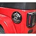 Fuel Filler Door Cover Gas Tank Cap for 2007-2017 Jeep Wrangler JK & Unlimited 4-Door 2-Door Stainless (Silver)