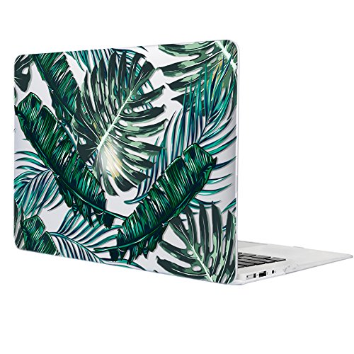 iCasso Mandala Macbook Air 13 Inch Case Art Printing Matte Hard Shell Plastic Protective Cover For Apple Laptop Macbook Air 13 Inch Model A1369/A1466 (Palm Leaves)