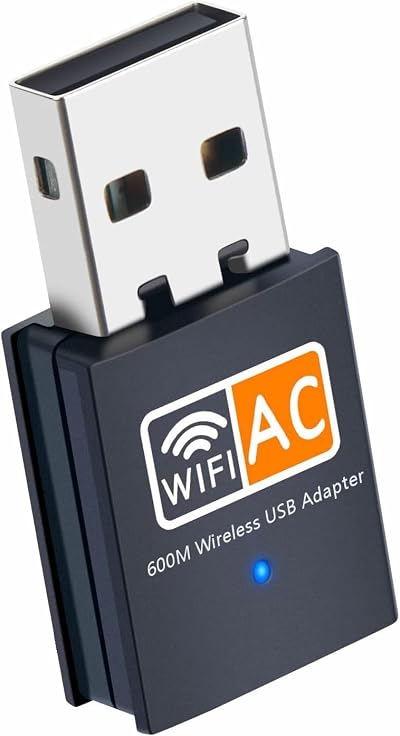 JUSTOP AC600 WiFi Dongle 802.11AC Dual Band 2.4GHz 5GHz Mini Wireless USB