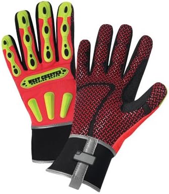 West Chester 2X Orange R2 Safety Rigger Mechanics Gloves. (6 Each)