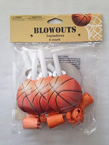 Basketball Fun Party Blowouts (6 Count)