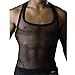 CM-CG Men's Mesh See Through Clubwear Tank Vest Shirt Size M-XL