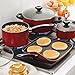 Farberware High Performance Deep Nonstick Fry Pan/Skillet with Lid, 12 Inch, Red