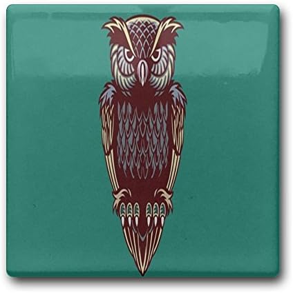 Linpark Owl Square Drink Coaster Holder Cup Mats Ceramics 11cm