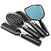 LuckyFine 5pcs Hair Tools Styling Display Stand Hold Combs Mirror Set Kit