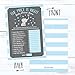 Hadley Designs Hilarious Baby Shower Games for Boys – 25 the Price is Right Baby Shower Game Cards for 25 Guests, USA-Made (Blue Elephant)