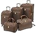 LONDON FOG Kensington Softside Expandable Spinner Luggage, Bronze, Carry-On 21-Inch