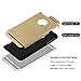 iPhone 6/6s Case - TURATA 2 In 1 Heavy Duty Dual Layer Scratch Resistant Shock Absorption Frosted Hard TPU Protective Cover Tough Bumper with Dust Plug Design for iPhone 6/6s (4.7 Inch) - Gold