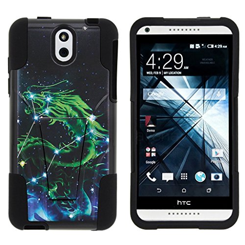 MINITURTLE Case Compatible w/ HTC Desire 610 Case, Desire 610 Cover [STRIKE IMPACT] Dual Layer Hard Plastic Rugged Shell w/ Stand Dragon Stars