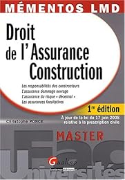 Droit de l'assurance construction