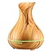 VicTsing 400ml Aromatherapy Essential Oil Diffuser, Ultrasonic Cool Mist Humidifier with Wood Grain Design, 4 Timer Settings for Office, Room, Spa