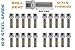 20Pc Chrome 12x1.5 Ball Seat Extended Lug Bolts (33 mm Shank Length) Radius Compatible with Mercedes Benz Lug Bolts