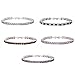 Gem Stone King Princess Cut Cubic Zirconia Classic Tennis Bracelet for Women (15.00 Cttw, 4MM CZ, Size 7 Inch)