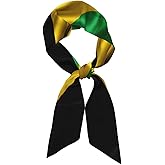 Women'S Fashion Scarf Jamaica Jamaican Flag 1 Hair Satin Scarf Bandanas Headscarf Wrap Breathable Lightweight Neck Scarves For Handbag Accessories