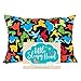 Little Sleepy Head Toddler Pillowcase, 100% Cotton & Hypoallergenic Pillow Case for Toddler Pillow, Snug Fit Envelope Pillowcase, 13x18 Pillowcase, Pilllow Sold Separately (Dinosaurs Black)