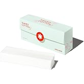 White Rabbit &ndash; Naked Cotton Stripped &ndash; 100% Unbleached Cotton Sheets for DIY Face Masks | Soak in Toner, Serum &amp; Essence | Lint-Free, Natural &amp; Cruelty-Free | Korean Skin Care Product (180 Count)