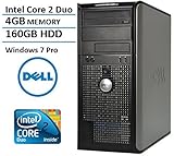 Dell Optiplex  (Intel Dual-Core 3.06GHz Processor, New 4GB Memory, 160GB HDD, DVDRW, VGA, DisplayPort, Windows 10) (Certified Refurbishd)