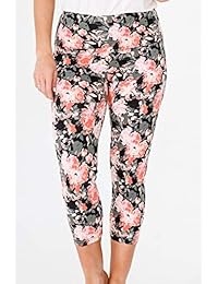 Intro Control de barriga Cintura alta Pull-On Capri Longitud Algodón \ Spandex Legging