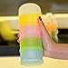 Kidsmile Babies Non-spill milk Dispenser, Twist Locks, Stackable Dispensers, Snack Storage Containers. (4 tier Packaged Intelligent Storage System , 4 Different Color Packs)