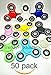 Fidget Hand Spinners 50 PC Color Bundle Bulk EDC Tri-Spinner Desk Toy Stress Anxiety Relief ADHD Student Relax Therapy Pack Combo Wholesale Green Red Black White Blue Yellow Glow Pink Glow Sky Blue