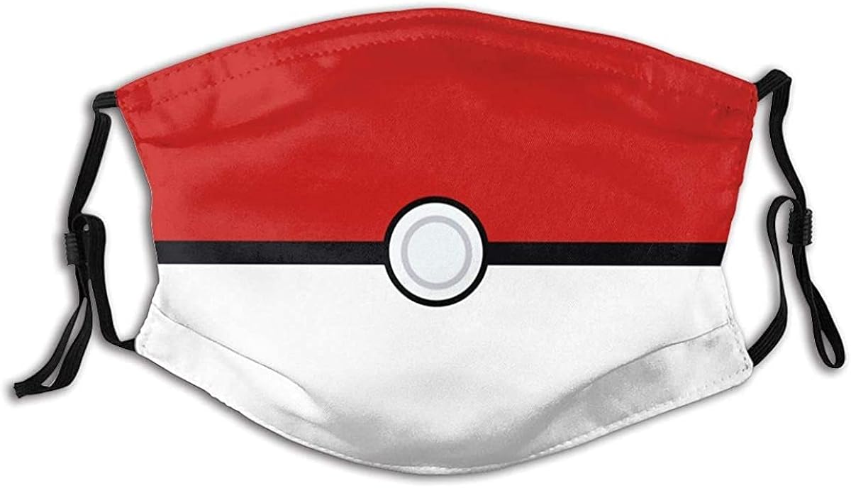 Mascarillas de boca transpirables con patrón 3D Pokémon clásico Anime