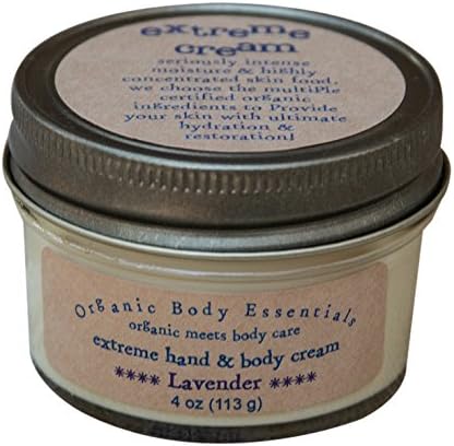 ORGANIC BODY ESSENTIALS Extreme Hand &amp; Body Cream, Lavender, 4 oz