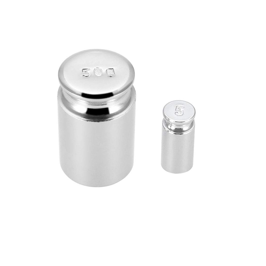 sourcing map Calibration Weight Set 5g 50g M1 Precision Chrome Plated Steel for Digital Balance Scales