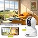Security Camera 1536P Pet Camera - KAMTRON WiFi Wireless Home Camera Full HD 3MP IP Video Surveillance System with IR Night Vision, Motion Detection and Two-Way Audio - Cloud Storage, White