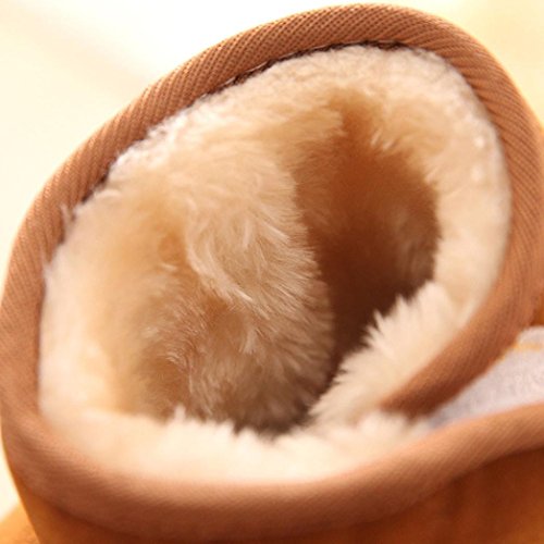 Orangeskycn ❀Child Boots,Snow Boots Kids Winter Baby Style Soft Cotton Boot Warm Shoes 18-24M(22), Brown