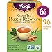 Yogi Tea - Green Tea Muscle Recovery - Supports an Active Body - 6 Pack, 96 Tea Bags Total