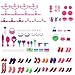 100pcs Different Barbie Accessories Shoes Glasses Necklace Tableware Mirror for Barbie doll Xmas Gift Birthday Gift