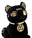 Ebros Black & Gold Egyptian Small Scarab Amulet Bastet Cat Plush Toy Soft Doll Collectible 5