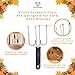 Turkey Lifter Forks - Set of 2 Stainless Steel Turkey Lifters with Slip Resistant Grip. Doubles as a Carving Fork. Will Not Bend or Break.