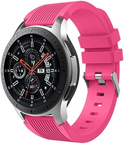 huanban072 Silicone Wrist Band Strap for Samsung Galaxy Watch 46mm SM-R800 Smart Watch Samsung Gear S3 Frontier Silicone Bracelet Replacement Watchband Replacement for Huami Amazfit Stratos 2