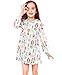 Girls Cotton Longsleeve Party Dresses Special Occasion Cartoon Print by Fiream