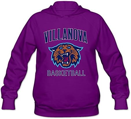 Ladies VILLANOVA University WILDCATS BASKETBALL Hoodies Purple
