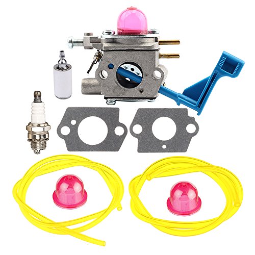Panari 530071633 Carburetor + Fuel Line Filter Primer Bulb for Poulan Craftsman Weed Eater GHT220 GHT220LE GHT180 GHT180LE GHT195LE GHT225LE DAHT22 25HHT (HHT25) Hedge Trimmer C1U-W13